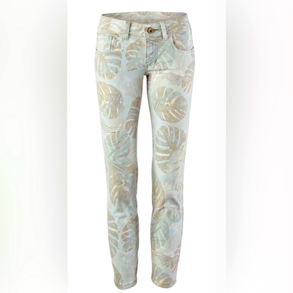 Cabi Printed Denim Jeans Size 6